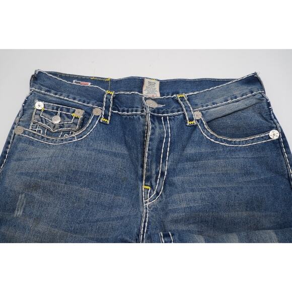 HOT USA Men TRUE RELIGION 859 RICKY SUPER T -YW STRAIGHT Jeans 36/32 - Picture 4 of 10